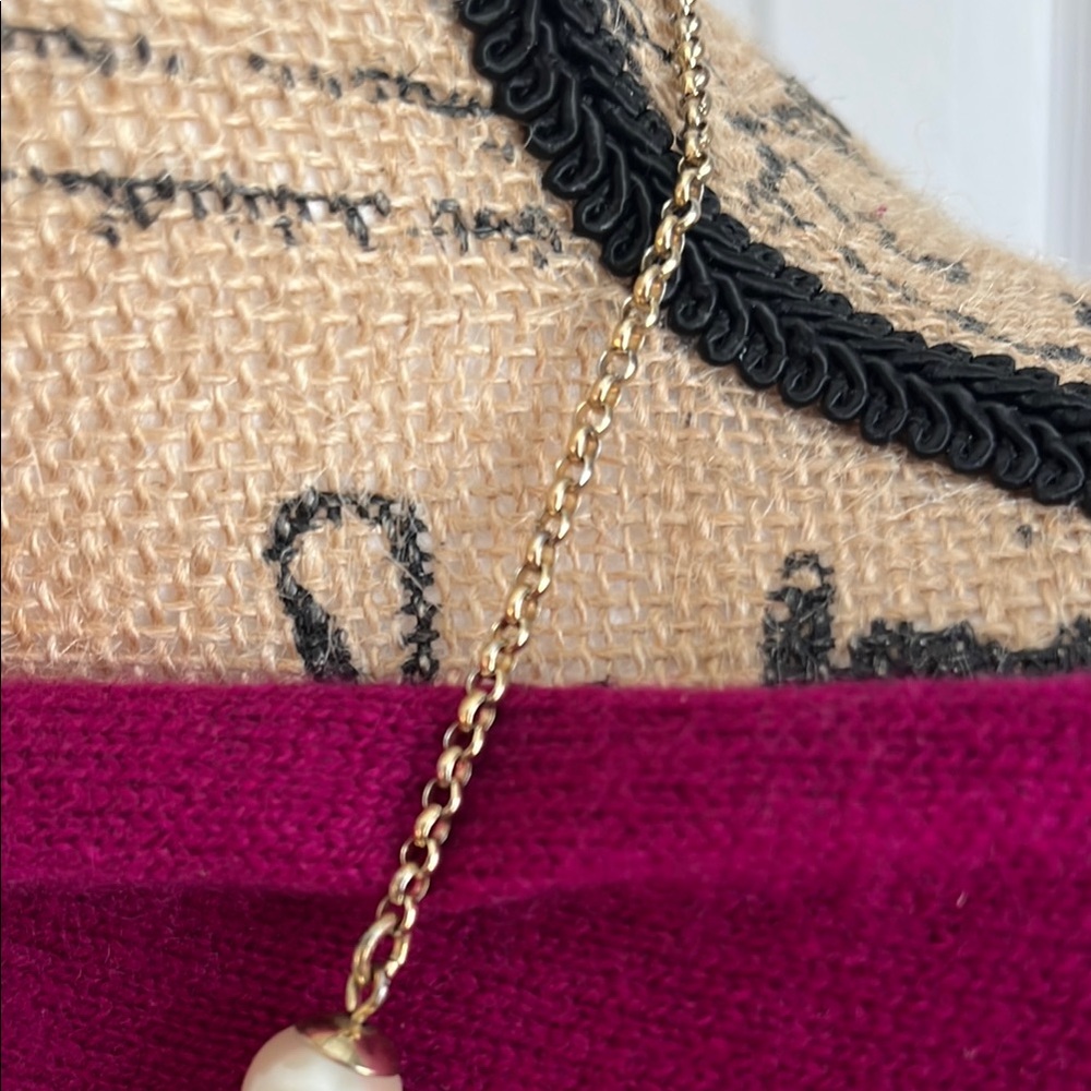 J Crew Gold Pearl Necklace - Picture 4 of 6